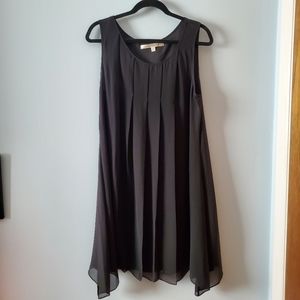 Max Studio Black Sleeveless Swing Shift Dress